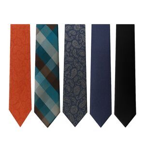 Lot of 5 | Men’s Ties Calvin Klein NWT Joseph Abboud Van Heusen Tie Bar H&M
